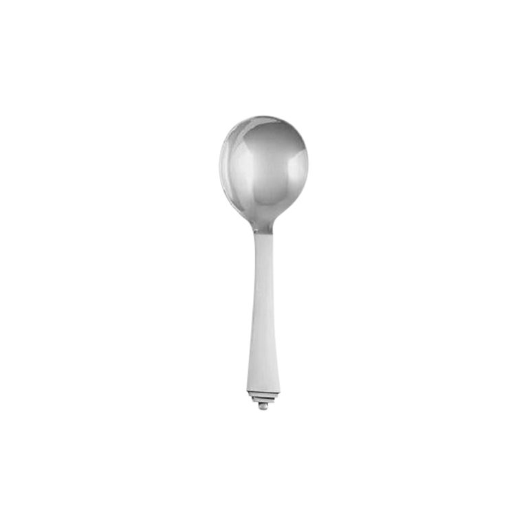 Georg Jensen Sterling Silver Pyramid Jam Spoon 163 For Sale
