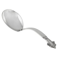 Vintage Georg Jensen Acanthus Sterling Silver Jelly Spoon 165