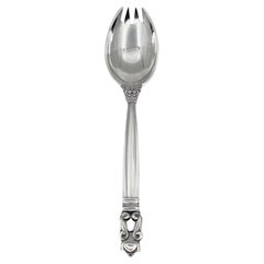 Vintage Georg Jensen Acorn Sterling Silver Child fork/Spoon 190
