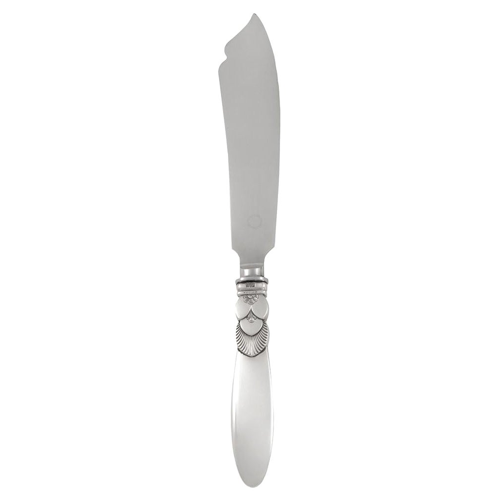 Georg Jensen Cactus Cake Knife 196 Old Style Blade For Sale