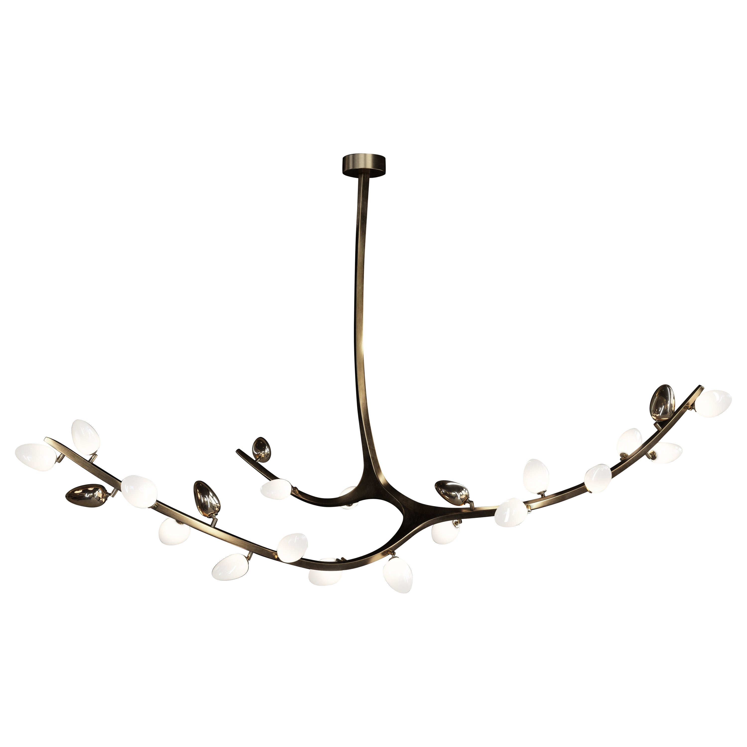 Falcon Chandelier by Barlas Baylar Stainless Steel For Sale