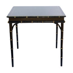 Black Painted Card Table