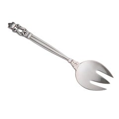 Georg Jensen Fourchette à Hors d'Oeuvres en Argent Sterling Acorn 262