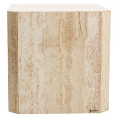 Maurice Villency Travertine Marble Pedestal