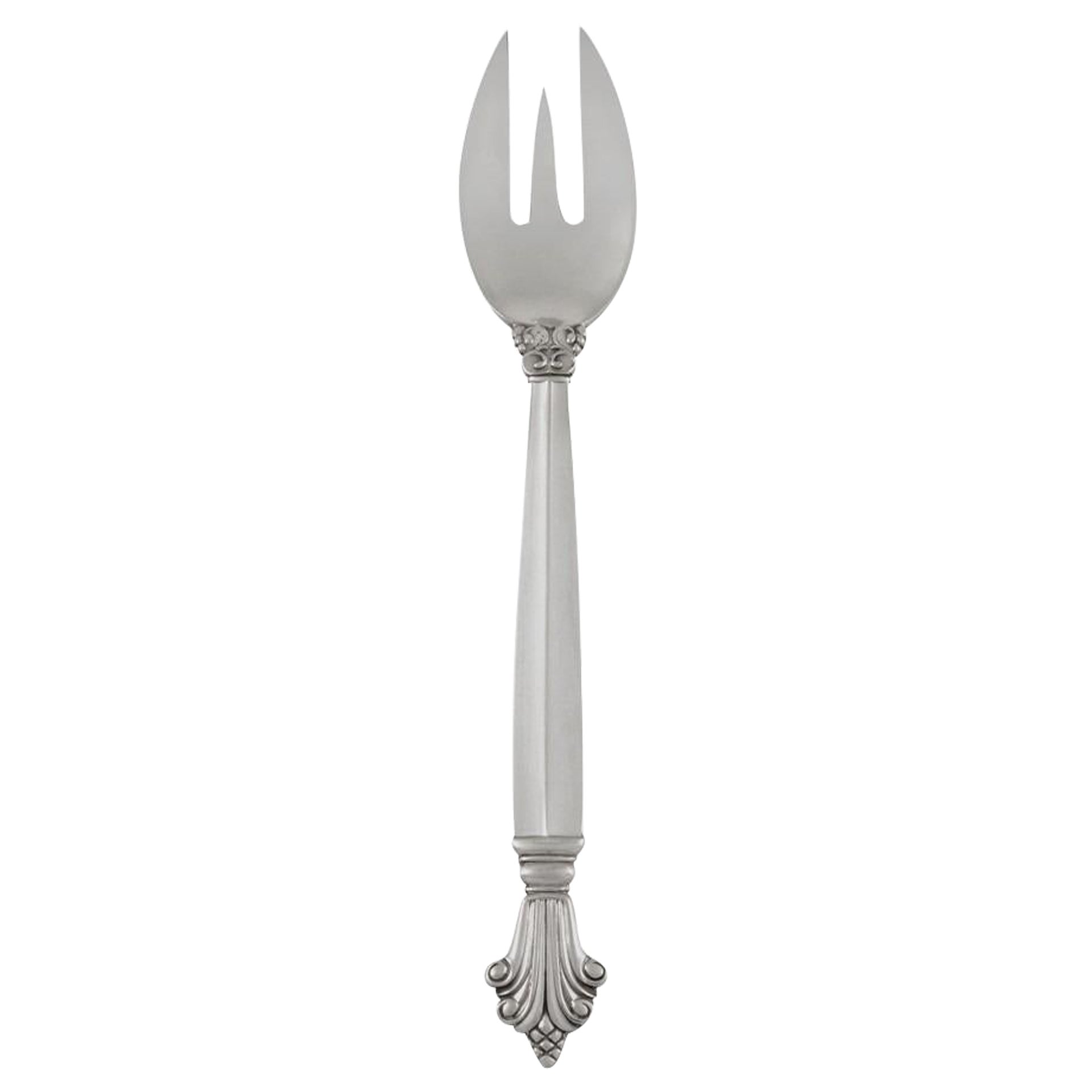 Georg Jensen Fourchette à cocktail en argent Acanthus 328