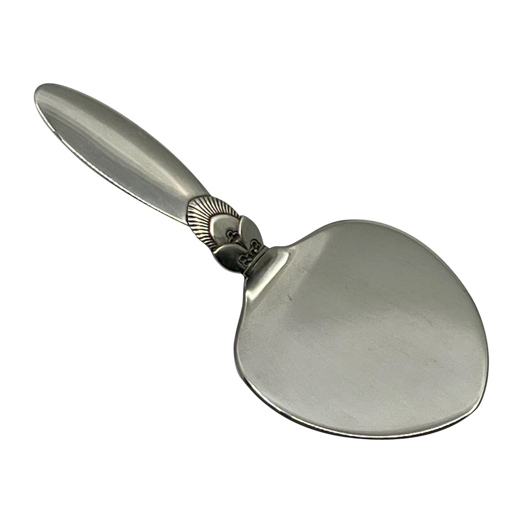 Georg Jensen Cactus Sterling Silver Canapé Server Small 351 For Sale