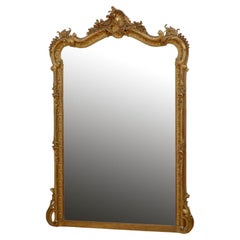 Miroir en bois doré du XIXe siècle H163 cm