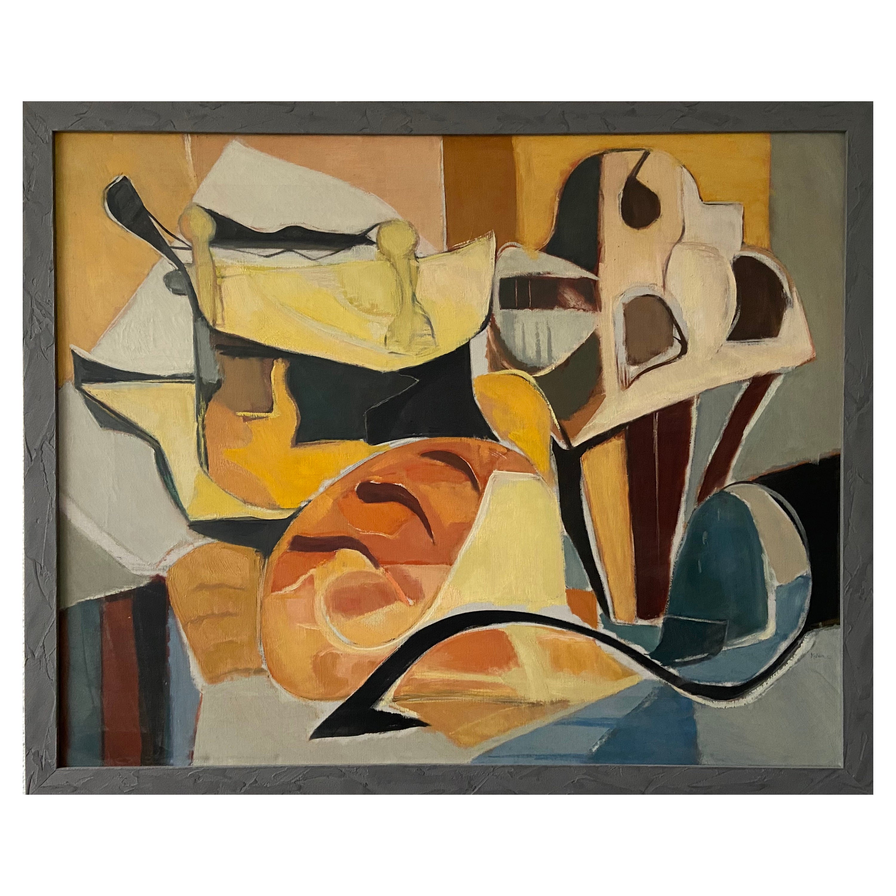 Abstract still life by Toon Kelder (1950) For Sale
