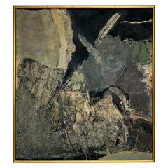 'Rock and Feathers' Abstract Painting by Arthur Okamura