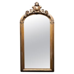 19th century LouisXVI gilded French wall mirror