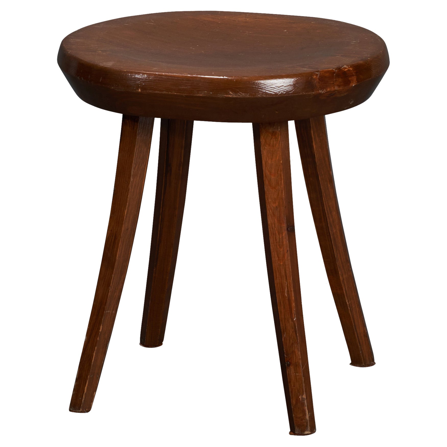 Tervasaaren Puutyötehdas, tabouret, pin, Finlande, années 1960