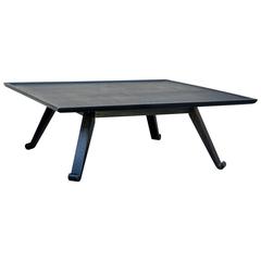 Chic Ebonized Square Coffee Table by Paul Frankl for Brown Saltman 12