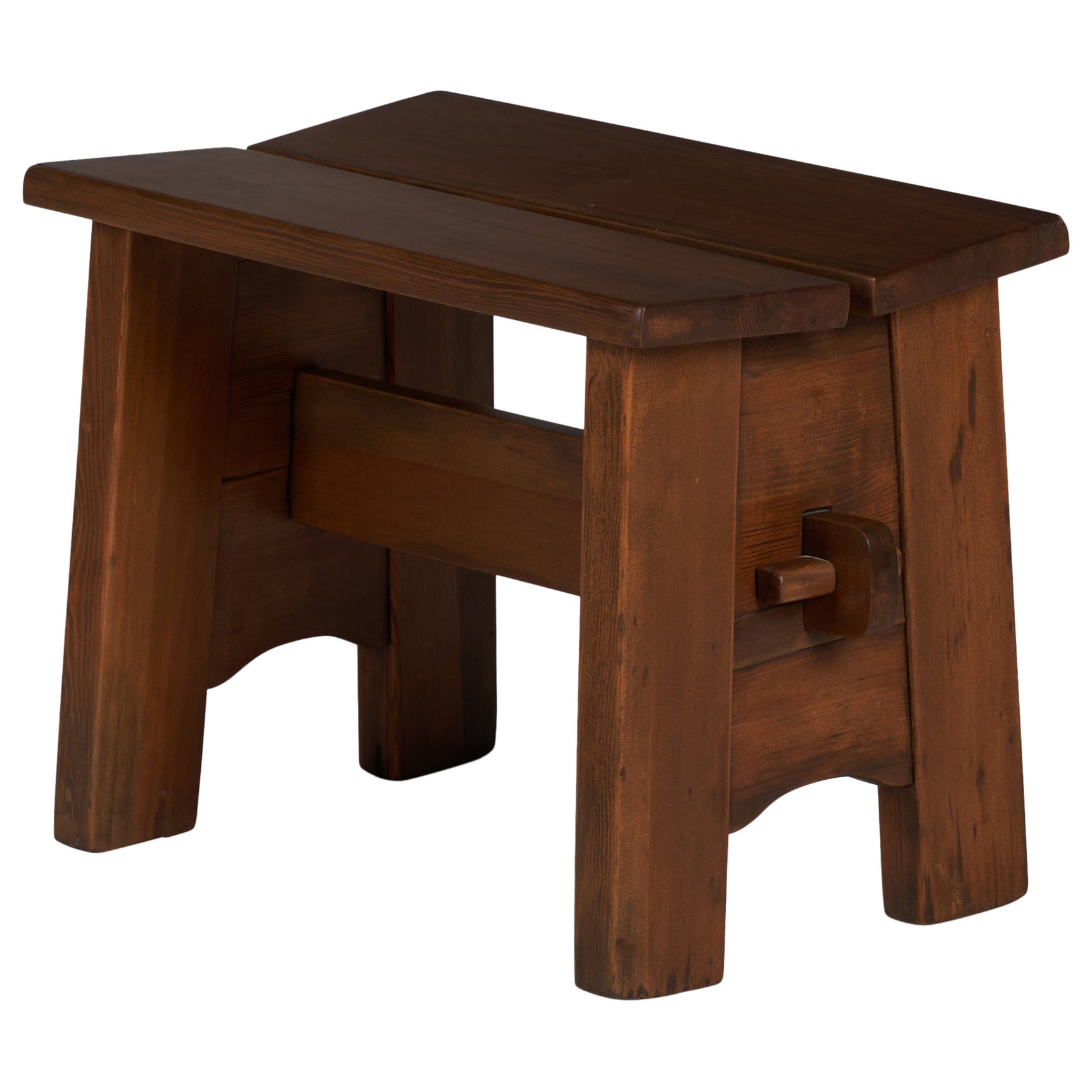 David Rosén, Stool, Pine, Sweden, 1940s.