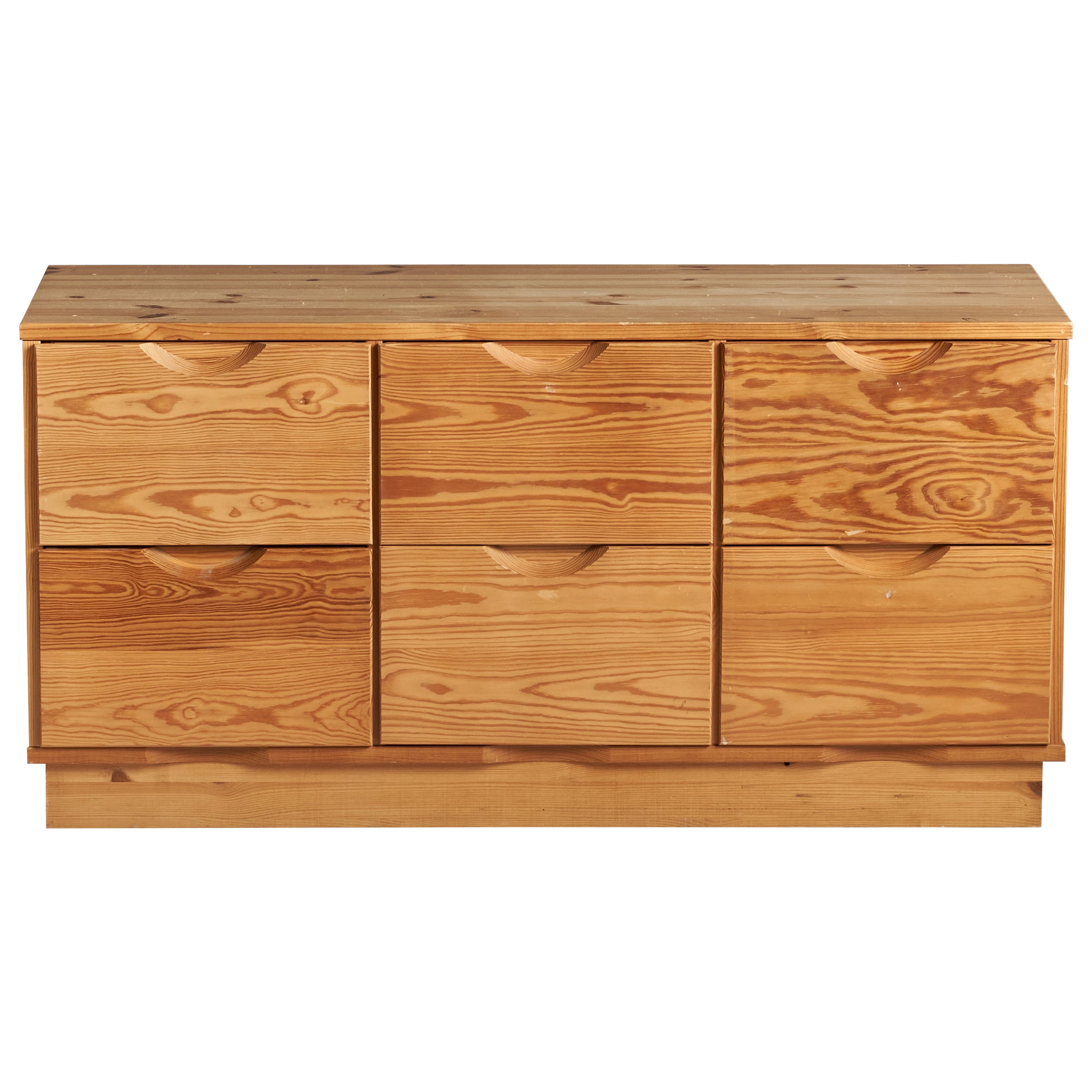 Finnish Designer, Small Chest of Drawers, Pine, Finland, 1970s For Sale