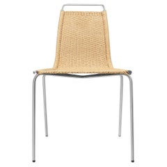 Poul Kjærholm 'PK1' Chair in Stainless Steel & Paper Cord for Carl Hansen & Son