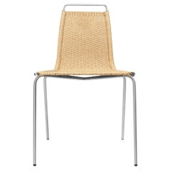 Poul Kjærholm 'PK1' Chair in Stainless Steel & Paper Cord for Carl Hansen & Son