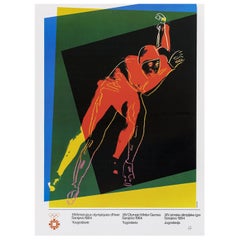 1984 Sarajevo Winter Olympic Games - Andy Warhol Original Vintage Poster