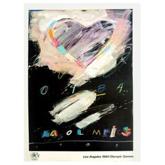 1984 Olympic Games Los Angeles - Raymond Saunders Original Used Poster