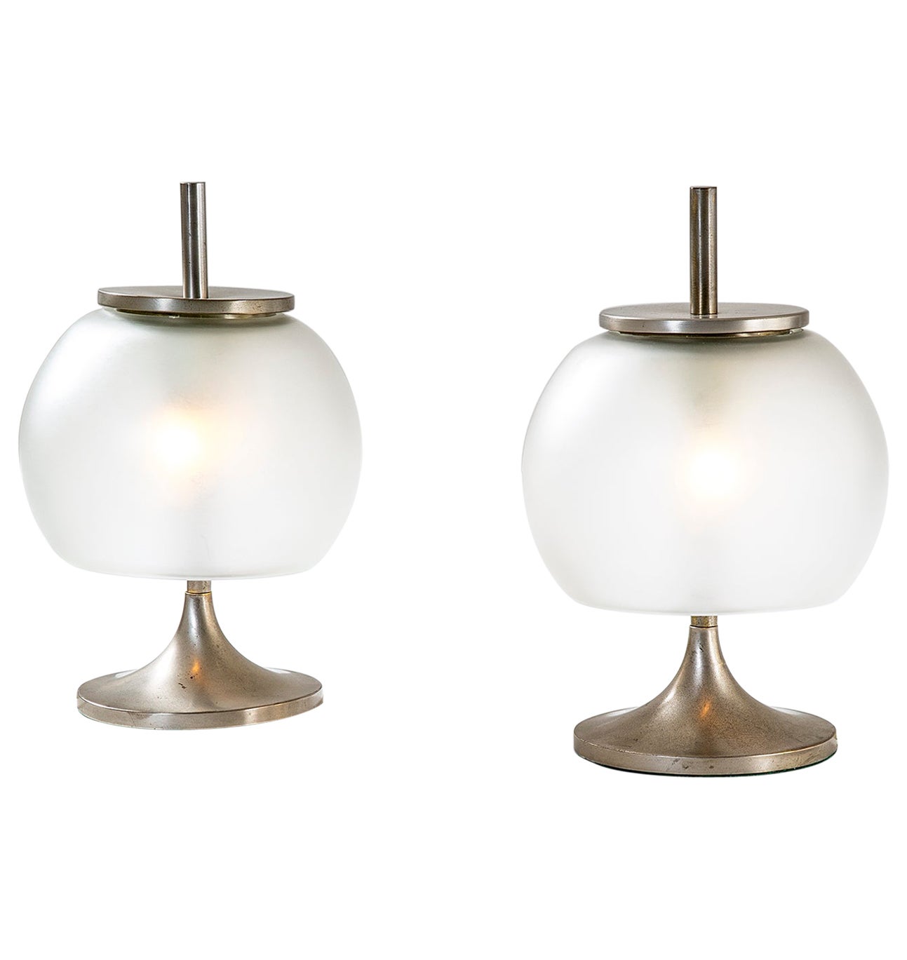 20th Century Emma Gismondi Schweinberger Artemide Pair of Table Lamps Model Chi  For Sale