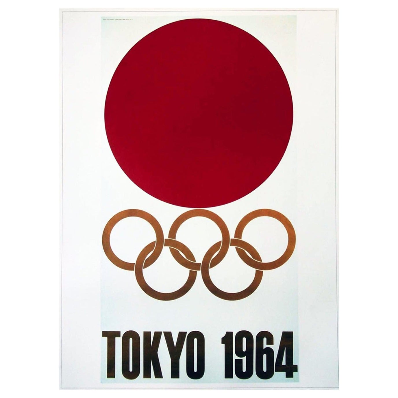 1964 Tokyo Olympic Games Original Vintage Poster For Sale