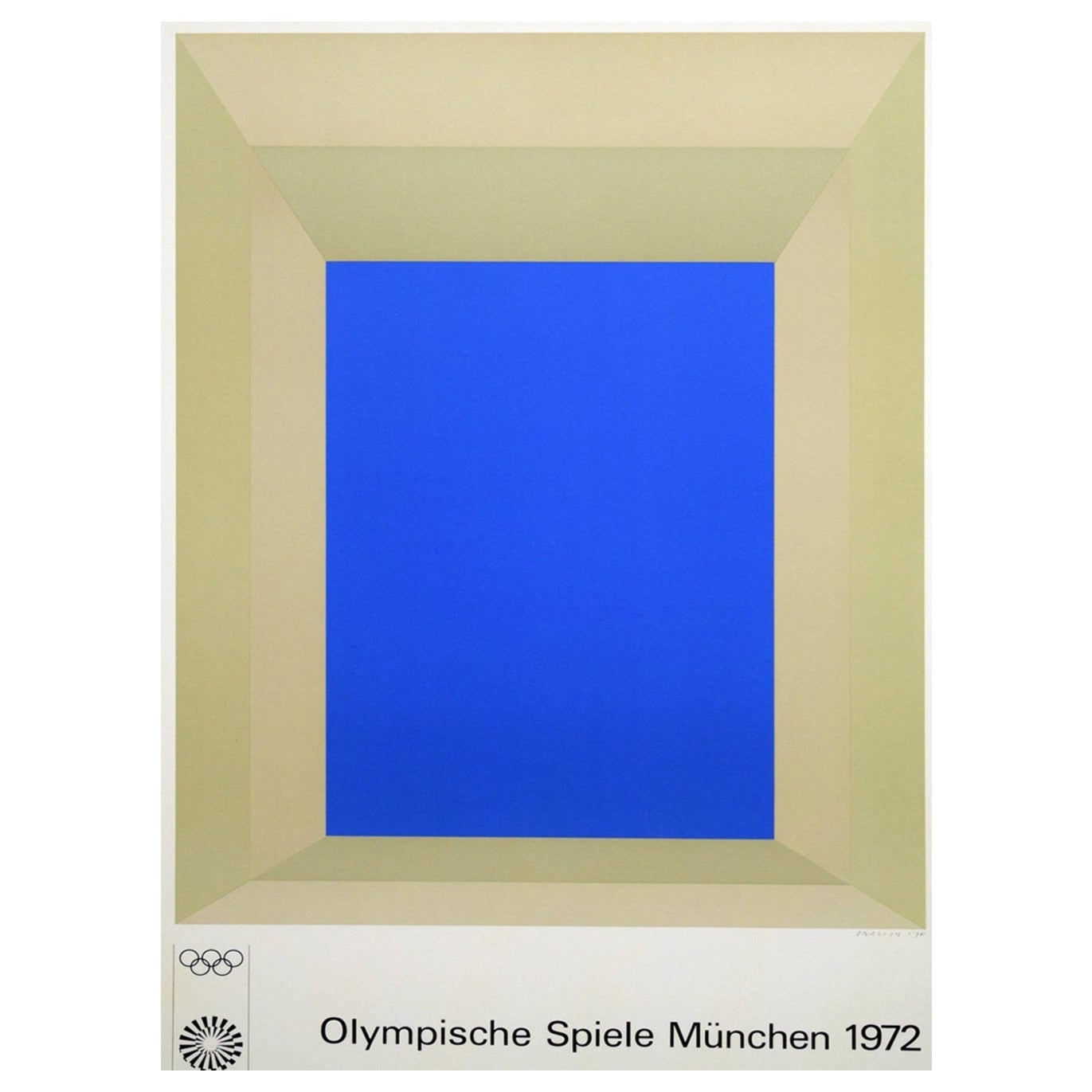 1972 Munich Olympic Games - Josef Albers Original Vintage Poster