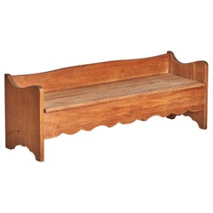 Göte Melin, Bench, Pine, Sweden, 1963