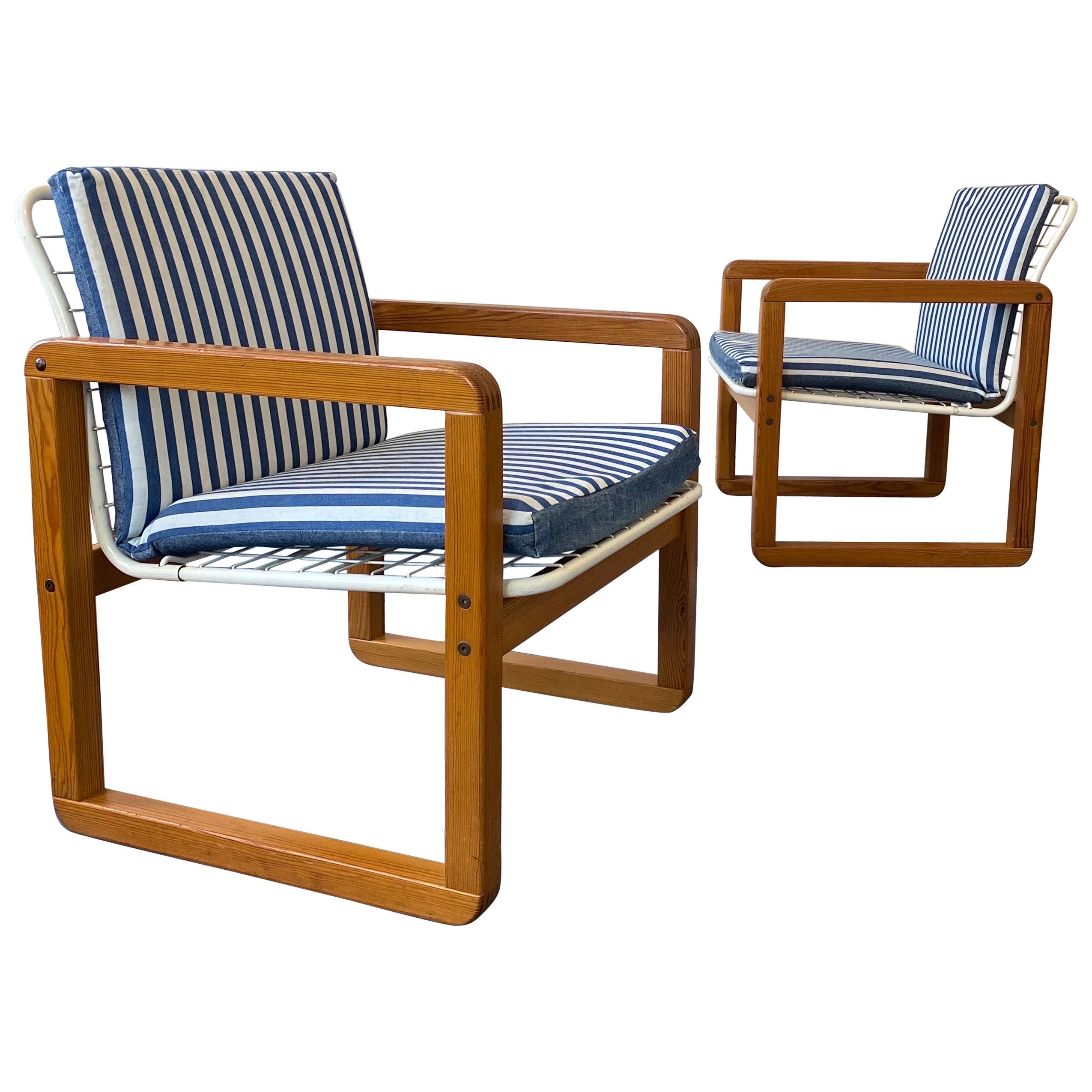   2 Postmodern Ikea Sälen Chairs by K.&M. Hagberg , Sweden 1982 For Sale