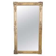 Französischer Antique Mirror Original Vergoldetes Holz Regency Stil 19.