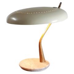 Lámpara de mesa escultórica italiana de Lumen Milano, años 50