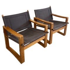 Vintage Scandinavian Style Pair of Lounge Chairs by Bernstorffsminde Møbelfabrik