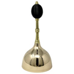 Antique English Victorian Brass Dinner Bell, Circa 1880.