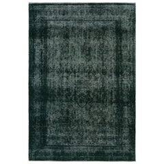 Tapis persan vintage avec motifs transitionnels verts et blancs par Rug & Kilim