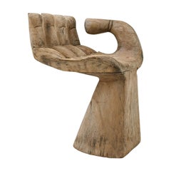 20th Century Carved Wooden Hand Chair