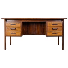 Retro Danish Mid-Century Rosewood Desk by H. Sigh & Son