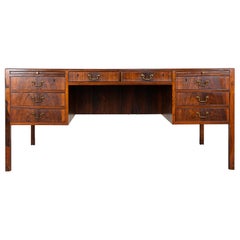 Danish Modern Rosewood Desk by Ole Wanscher 