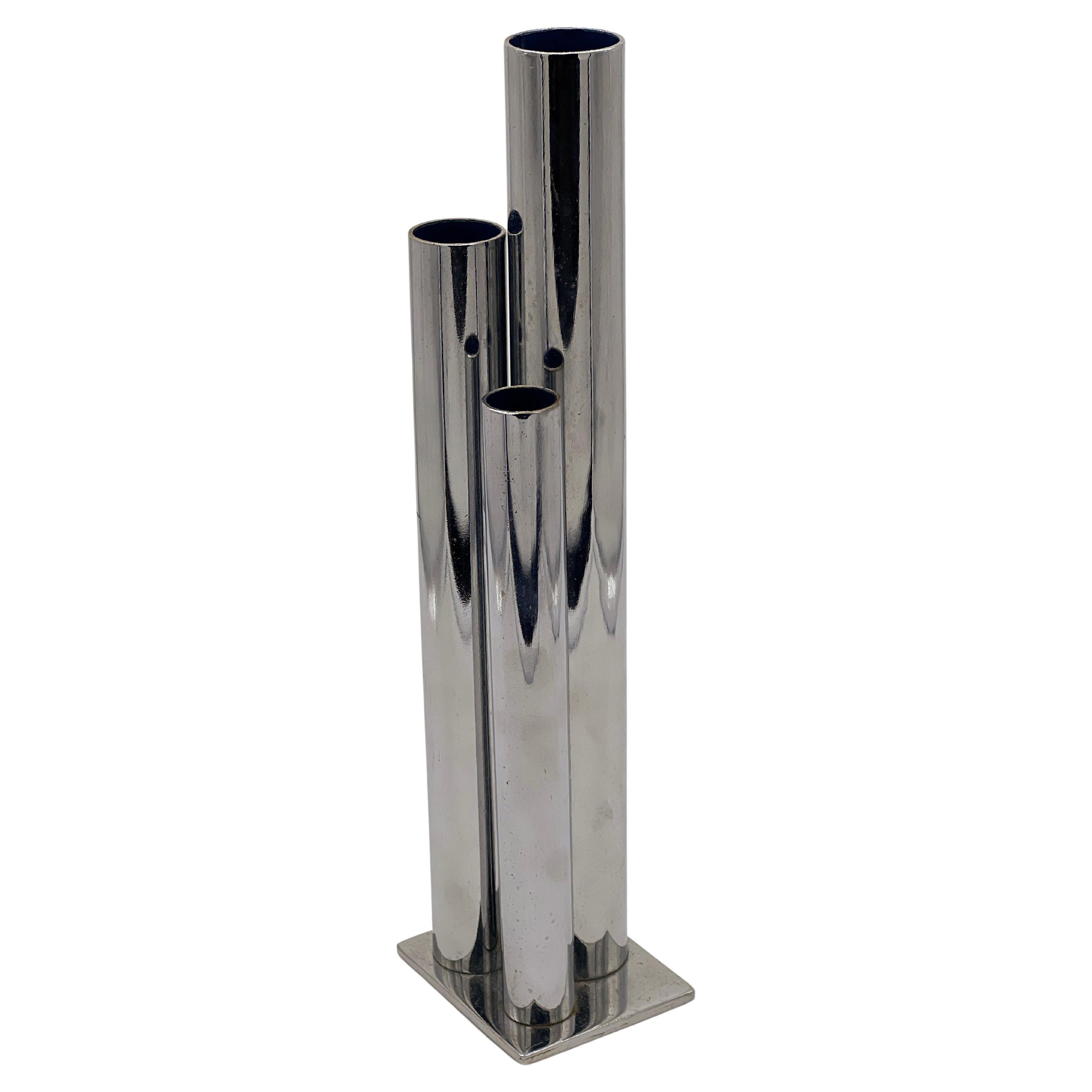 Vintage Italian Midcentury Sculptural Vase in the Style of Gio Ponti for Krupp For Sale