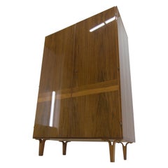 Wardrobe with Shelves in High Gloss Finish by Mezulanik for Novy Domov, 1970s