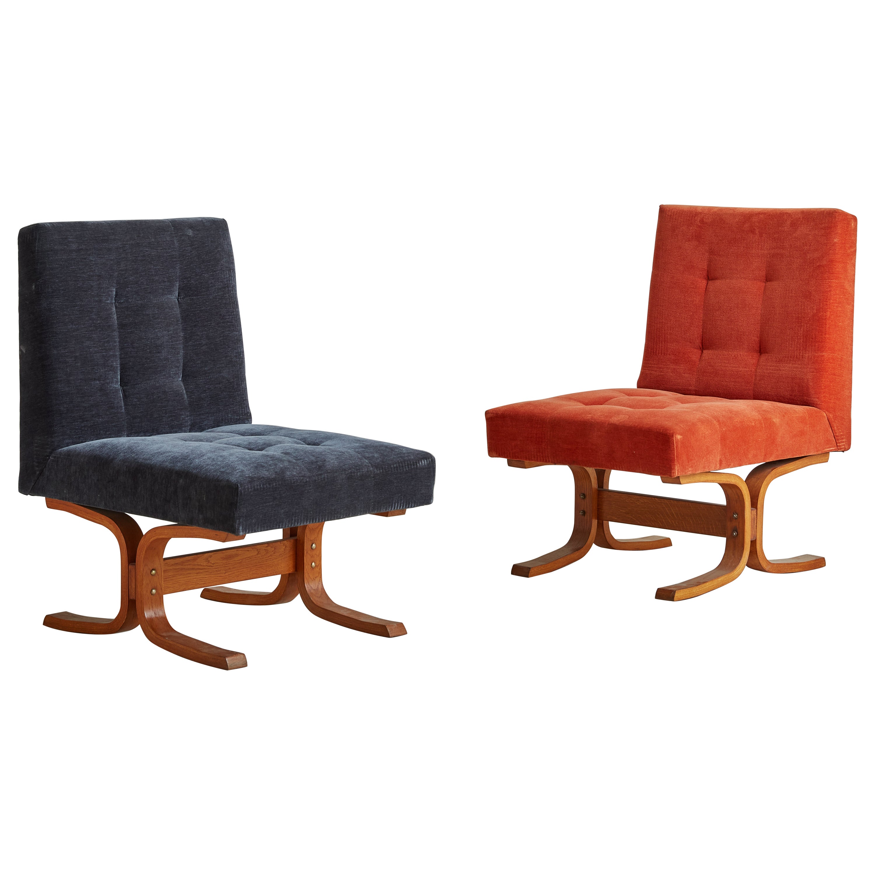 Bratislava Lounge Chairs by Jindrich Volak for Drevopodnik Holesov - 2 Available For Sale