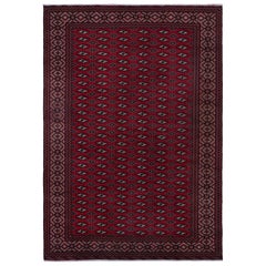 Vintage Persian rug in Red with Beige-Brown Geometric Patterns by Rug & Kilim