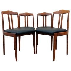 Set of 4 Vintage Czech Mid Century Modern Dining Chairs