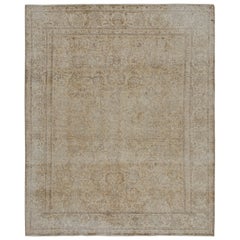 Tapis persan vintage à motifs transitionnels beige-brun par Rug & Kilim