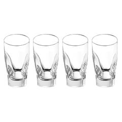 Ensemble de 4 verres à boules hautes Conversazione d'Enzo Mari