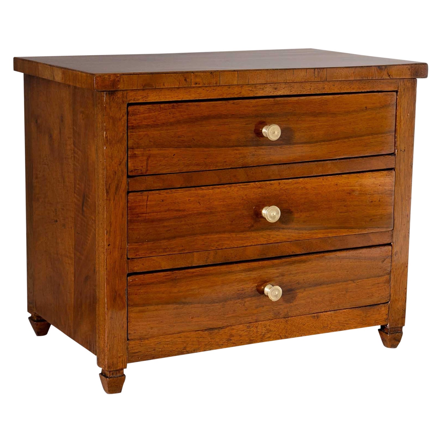 Miniature chest of drawers, end of 18th century For Sale