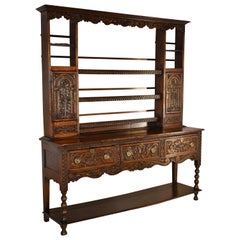 Antique 18th Century English Oak Welsh Dresser