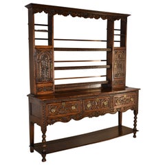 18th Century English Oak Welsh Dresser