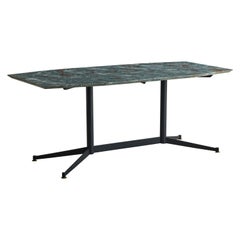 Vintage Green Marble Dining Table in the Style of Ignazio Gardella