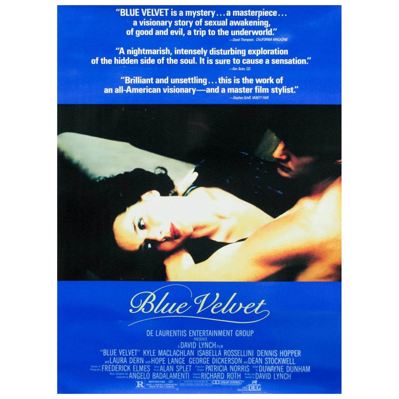 1986 Blue Velvet Original Vintage Poster