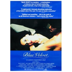 1986 Blue Velvet Original Vintage Poster