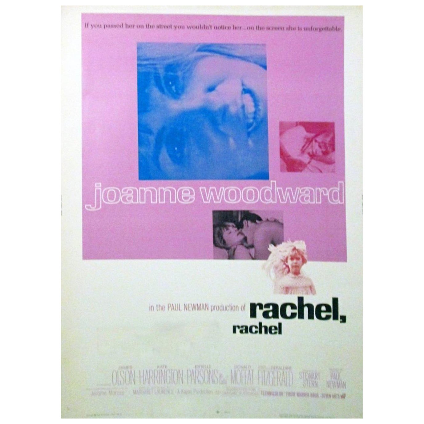 1968 Rachel, Rachel Original Vintage Poster For Sale