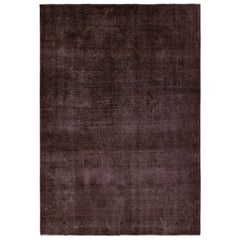 Tapis persan vintage en brun et rose, de Rug & Kilim